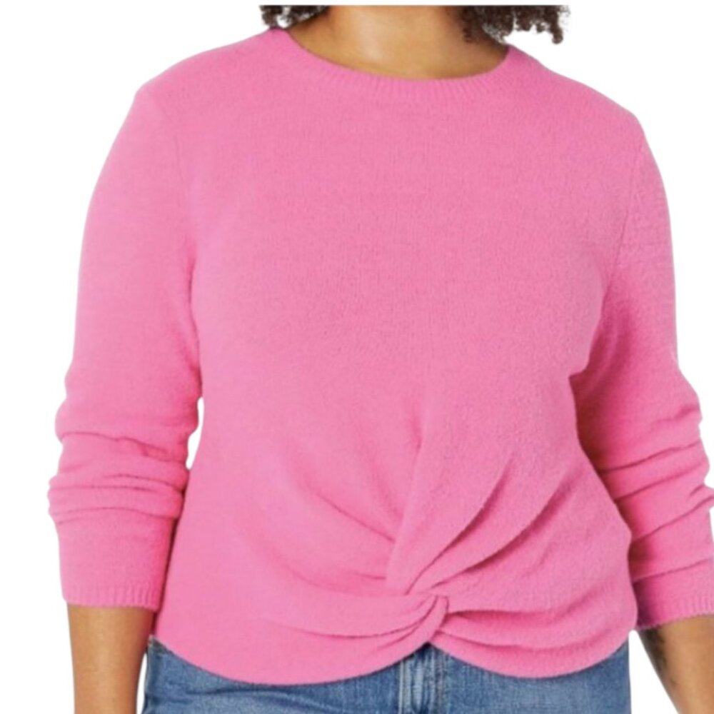 Warm, soft  comfortable. The Drop Pink Sweater size XL